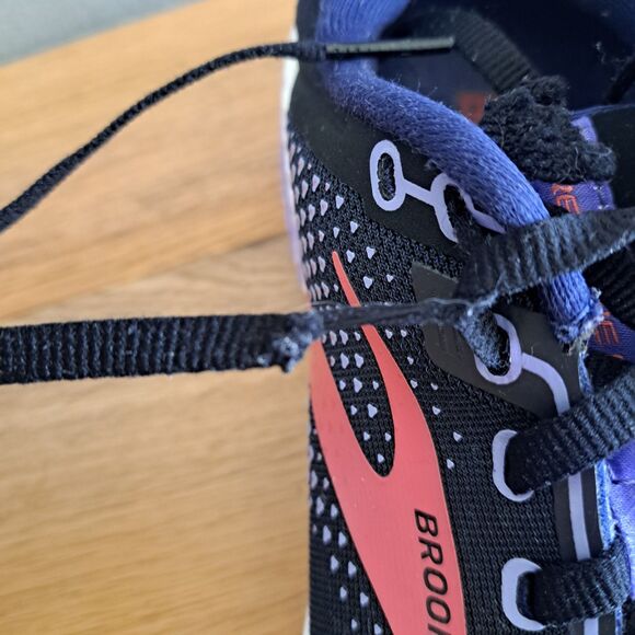 Brooks Adrenaline GTS 22 Womens 8.5 40 Medium Running Shoe Sneaker Black Purple - Picture 6 of 15